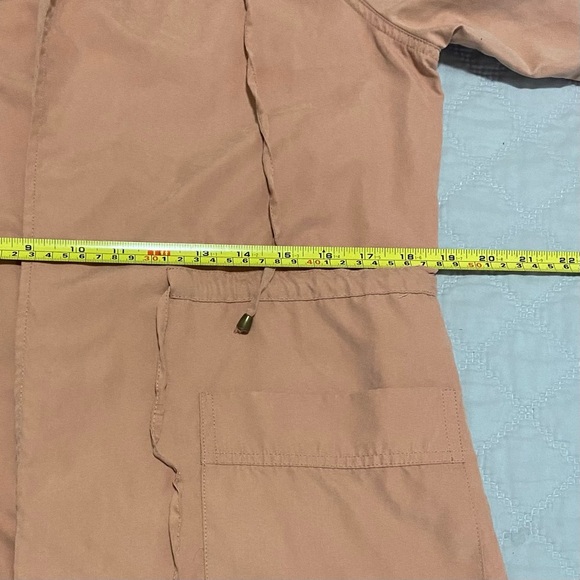 Love Tree Women's Peach Jacket Size M Long Sleeve V-neck Tie Front - Picture 6 of 11